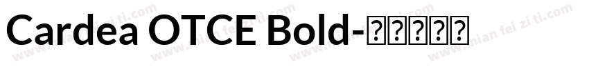 Cardea OTCE Bold字体转换